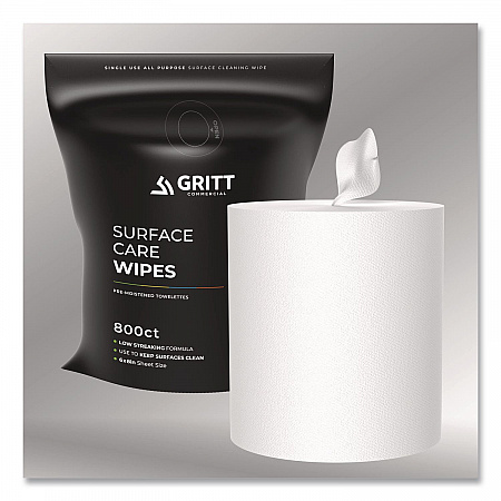 Surface Care Wipes, 1-Ply, 6 x 8, Fresh Scent, White, 800 Wipes (GRI5RW1)