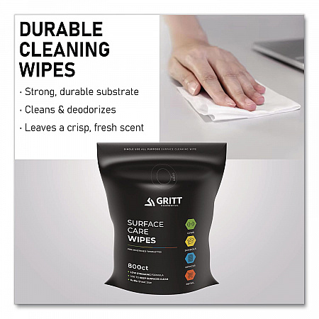 Surface Care Wipes, 1-Ply, 6 x 8, Fresh Scent, White, 800 Wipes (GRI5RW1)
