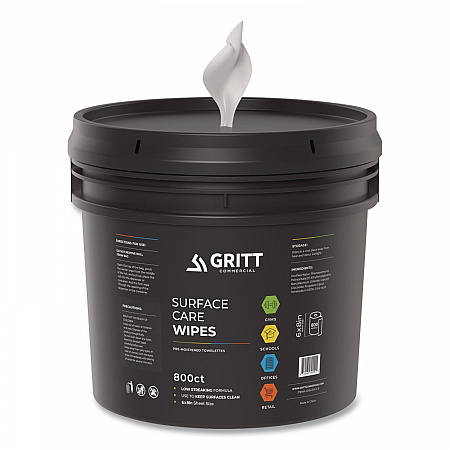 Surface Care Wipes, 1-Ply, 6 x 8, Fresh Scent, White, 800/Bucket, 4 Buckets/Carton (GRI5RW1BCS)