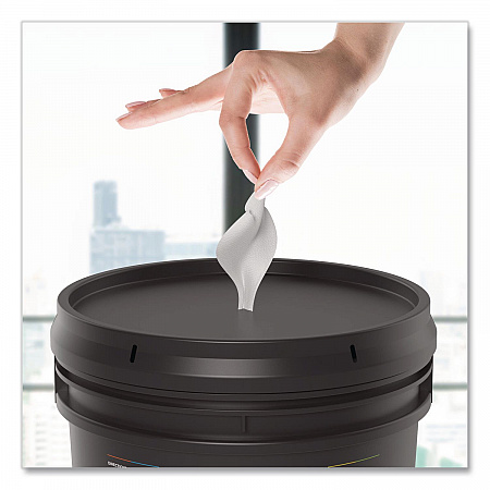 Surface Care Wipes, 1-Ply, 6 x 8, Fresh Scent, White, 800/Bucket, 4 Buckets/Carton (GRI5RW1BCS)