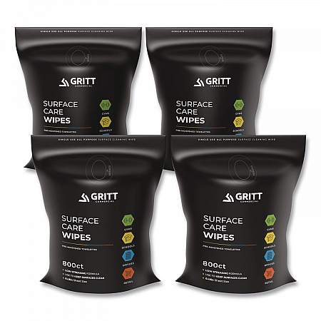 Surface Care Wipes, 1-Ply, 6 x 8, Fresh, White, 800/Pack, 4 Packs/Carton (GRI5RW4)