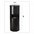Floor Stand Wet Wipe Dispenser Station with 7 Gallon Built-In Trash Can, 13.1 x 13.1 x 36, Black (GRI509BLK)