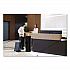 Floor Stand Wet Wipe Dispenser Station with 7 Gallon Built-In Trash Can, 13.1 x 13.1 x 36, Black (GRI509BLK)
