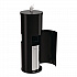 Floor Stand Wet Wipe Dispenser Station with 7 Gallon Built-In Trash Can, 13.1 x 13.1 x 36, Black (GRI509BLK)