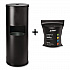 Dispenser and Wipes Starter Kit, 13.1 x 13.1 x 36, Black (GRI509BLKRW)