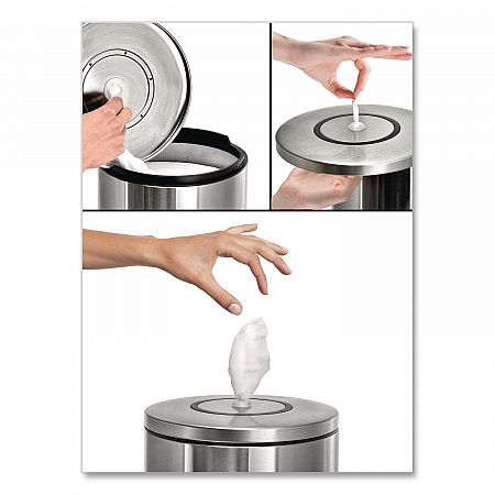 Stainless Steel Tabletop Wipes Dispenser, 10 x 10 x 11.75, Brushed Stainless Steel (GRI510T)