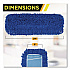 Microfiber Looped Dust Mop Pad Head, 24 x 5, Blue, 12/Carton (GRI1822412PK)