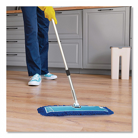 Microfiber Looped Dust Mop Pad Head, 36 x 5, Blue (GRI18236)