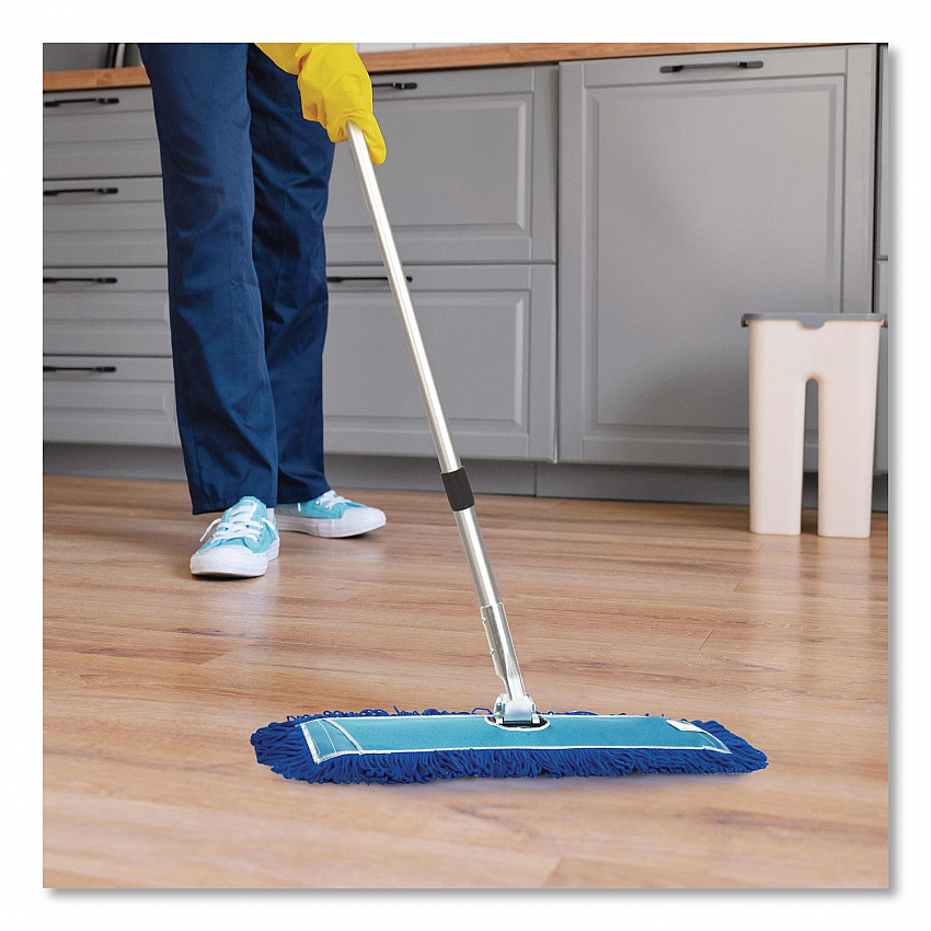 Microfiber Looped Dust Mop Pad Head, 36 x 5, Blue (GRI18236)