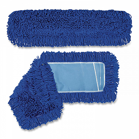 Microfiber Looped Dust Mop Pad Head, 36 x 5, Blue, 12/Carton (GRI1823612PK)