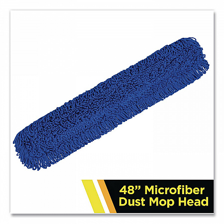 Microfiber Looped Dust Mop Pad Head, 48 x 5, Blue (GRI18248)