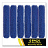 Microfiber Looped Dust Mop Pad Head, 48 x 5, Blue, 6/Pack (GRI182486PK)