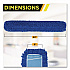 Microfiber Looped Dust Mop Pad Head, 60 x 5, Blue (GRI18260)