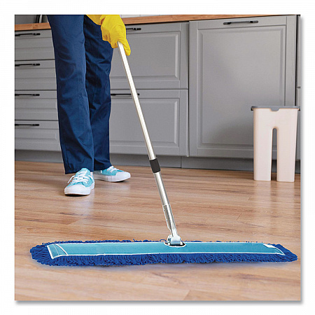 Microfiber Looped Dust Mop Pad Head, 60 x 5, Blue (GRI18260)
