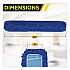 Microfiber Looped Dust Mop Pad Head, 60 x 5, Blue, 3/Pack (GRI182603PK)