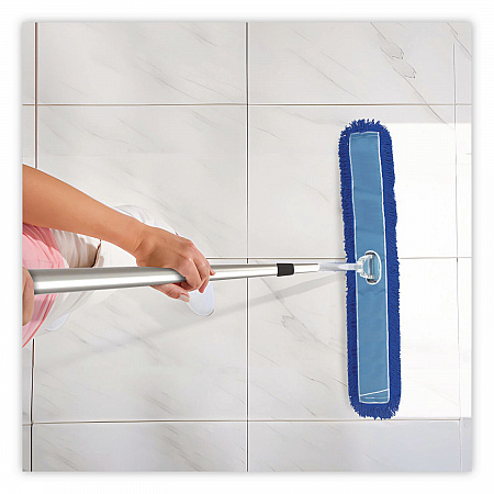 Microfiber Looped Dust Mop Pad Head, 60 x 5, Blue, 3/Pack (GRI182603PK)