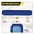 Microfiber Looped Dust Mop Pad Head, 60 x 5, Blue, 6/Pack (GRI182606PK)