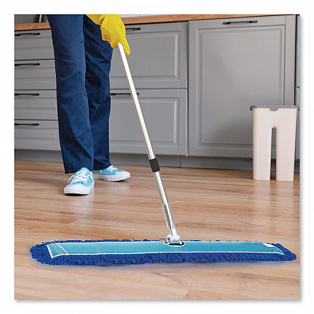 Microfiber Looped Dust Mop Pad Head, 60 x 5, Blue, 6/Pack (GRI182606PK)