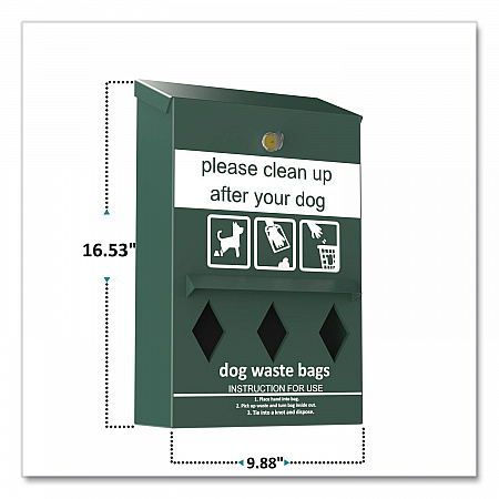 Wall-Mount Pet Waste Roll Bag Dispenser (FLO13RDG)