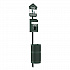 Pet Waste Station Kit with Header Bag Locking Dispenser, 11.5 Gallon Round Lidded Trash Can, Pole, and Glow-in-the-Dark Sign (FLO1HSG)