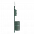 Pet Waste Station Kit with Roll Bag Locking Dispenser, 11.5 Gallon Round Lidded Trash Can, Pole, and Glow-in-the-Dark Sign (FLO1RSG)