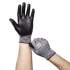 AnsellPro HyFlex Foam Gloves, Dark Gray/Black, Size 9, 12 Pairs (118019)