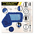 All-In-One Microfiber Dust Mop Set with Telescopic Handle, 36 x 5, Blue Microfiber Head, 72