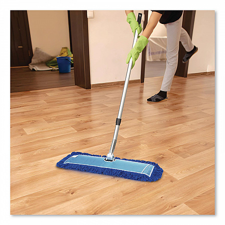 All-In-One Microfiber Dust Mop Set with Telescopic Handle, 36 x 5, Blue Microfiber Head, 72