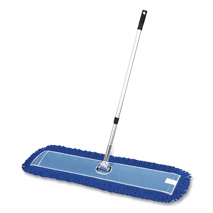 All-In-One Microfiber Dust Mop Set with Telescopic Handle, 48 x 5, Blue Microfiber Head, 40" to 72" Silver Aluminum Handle (GRI17448T)