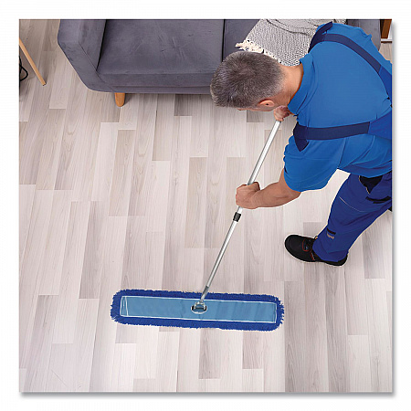 All-In-One Microfiber Dust Mop Set with Telescopic Handle, 48 x 5, Blue Microfiber Head, 40