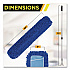 All-In-One Microfiber Dust Mop Set with Telescopic Handle, 48 x 5, Blue Microfiber Head, 72