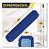 All-In-One Microfiber Dust Mop Set with Telescopic Handle, 60 x 5, Blue Microfiber Head, 72