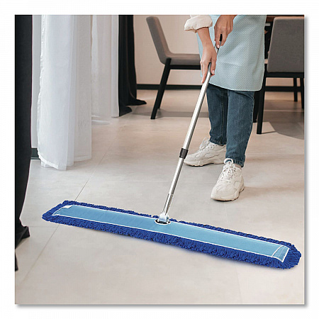 All-In-One Microfiber Dust Mop Set with Telescopic Handle, 60 x 5, Blue Microfiber Head, 72