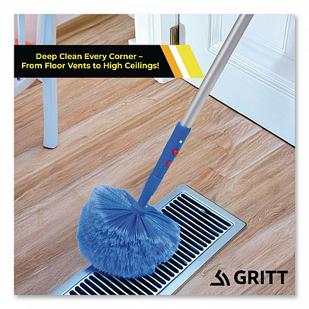 Cobweb/Corner Duster Brush with Telescopic Pole, 3 ft to 6 ft Handle, 2/Kit (GRI1026F2PK)