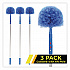 Cobweb/Corner Duster Brush with Telescopic Pole, 3 ft to 6 ft Handle, 3/Kit (GRI1026F3PK)