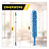 Flexible Wand Duster with Microfiber and Chenille Sleeve and 6 ft Telescopic Pole (GRI1756F)