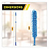 Flexible Wand Duster with Microfiber and Chenille Sleeve and 6 ft Telescopic Pole, 3/Kit (GRI1756F3PK)