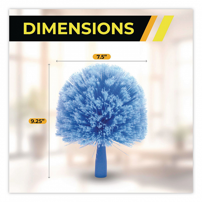Cobweb/Corner Duster Brush, 8" Length, 6/Pack (GRI1036PK)