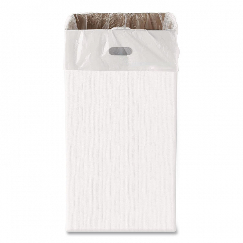 30 Gallon Corrugated Cardboard Trash Can and Recycling Container, White, 4/Carton (GRI52030G4)