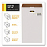 40 Gallon Corrugated Cardboard Trash Can and Recycling Container, White, 10/Carton (GRI52040G10)
