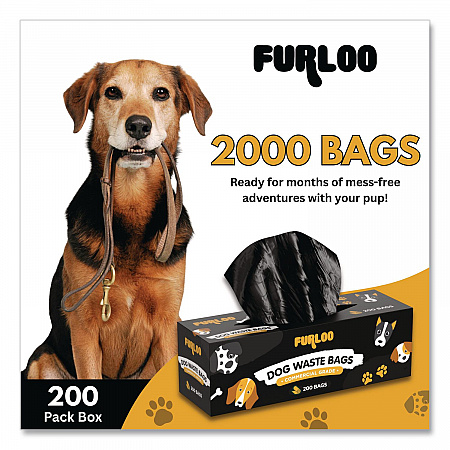 Commercial Grade Dog Waste Station Refill Bags, Open-Face, 8