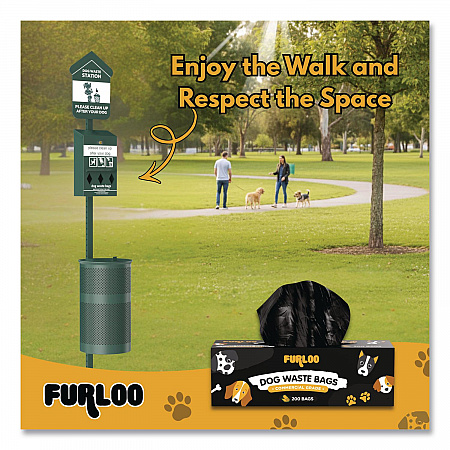 Commercial Grade Dog Waste Station Refill Bags, Open-Face, 8