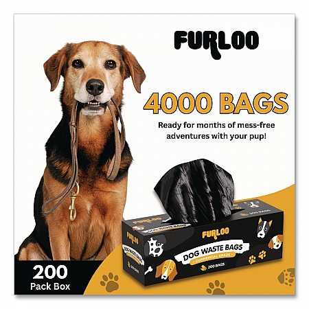 Commercial Grade Dog Waste Station Refill Bags, Open-Face, 8