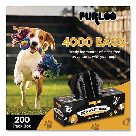 Commercial Grade Dog Waste Station Refill Bags, Open-Face, 8