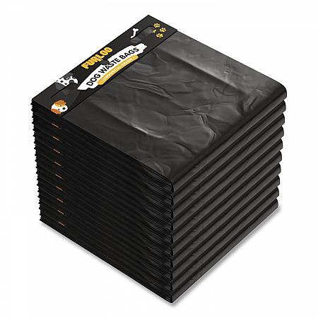 Pet Waste Station Header Heavy-Duty Leak-Resistant Dog Waste Refill Bags, Open-Face, 8.5