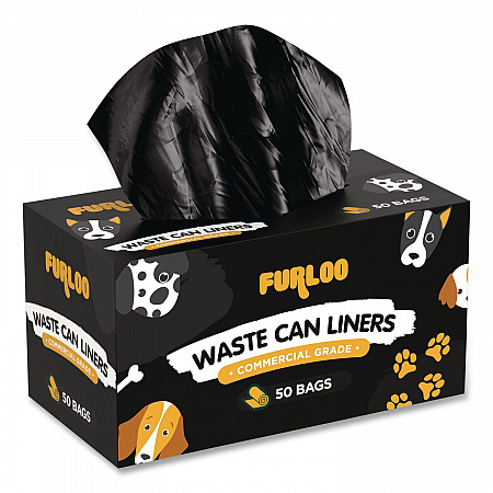 13-Gallon Heavy Duty Dog Waste Station Can Liners, Open-Face, 13 gal, 26