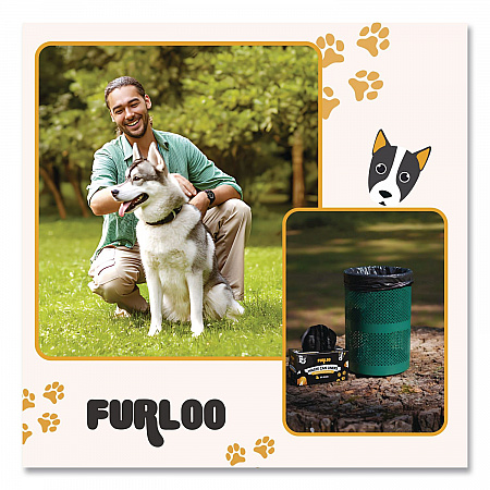 13-Gallon Heavy Duty Dog Waste Station Can Liners, Open-Face, 13 gal, 26