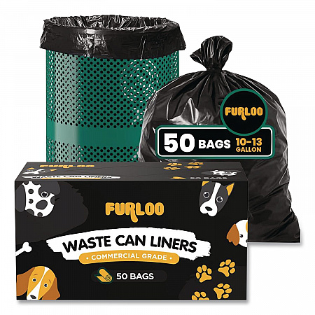 13-Gallon Heavy Duty Dog Waste Station Can Liners, Open-Face, 13 Gallons, 26