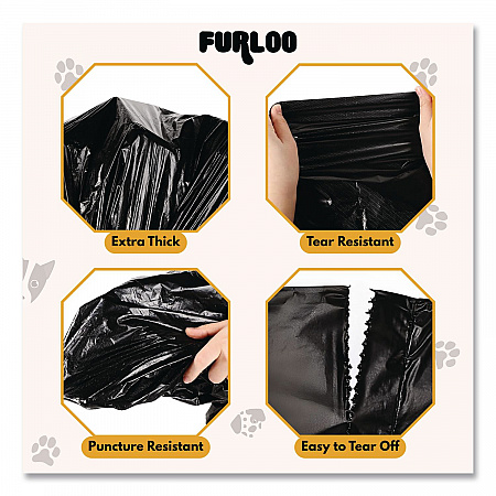 13-Gallon Heavy Duty Dog Waste Station Can Liners, Open-Face, 13 Gallons, 26