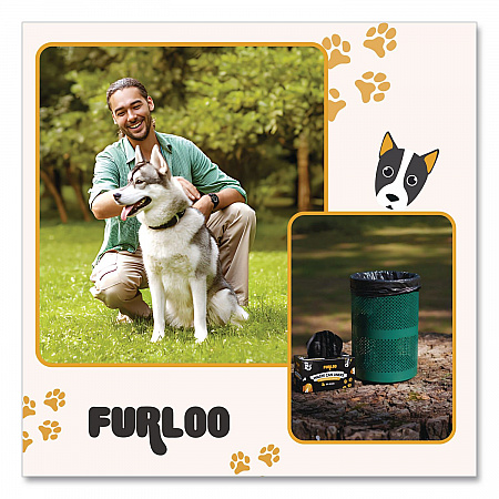 13-Gallon Heavy Duty Dog Waste Station Can Liners, Open-Face, 13 Gallons, 26